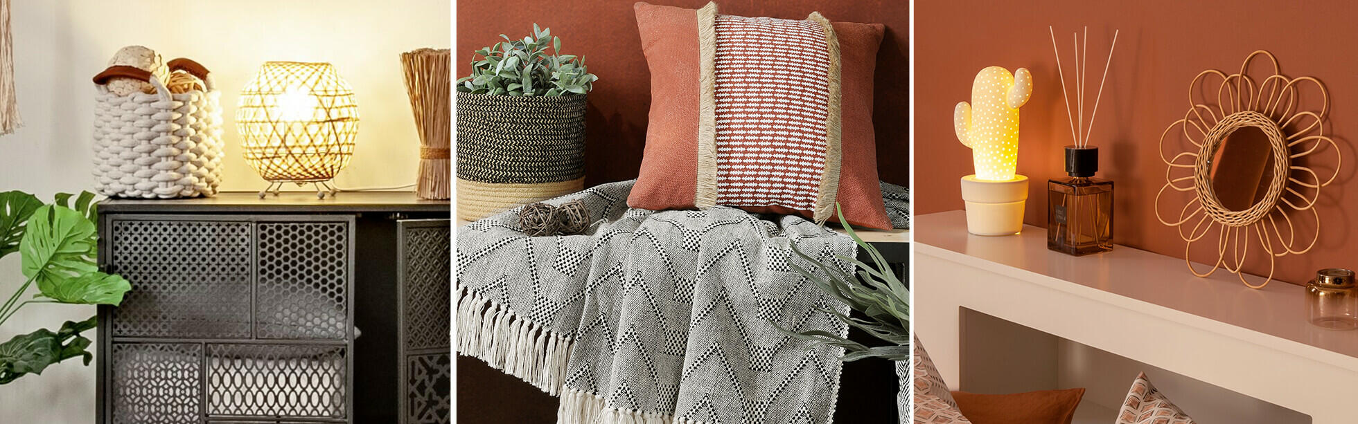 objetos y textiles decorativos