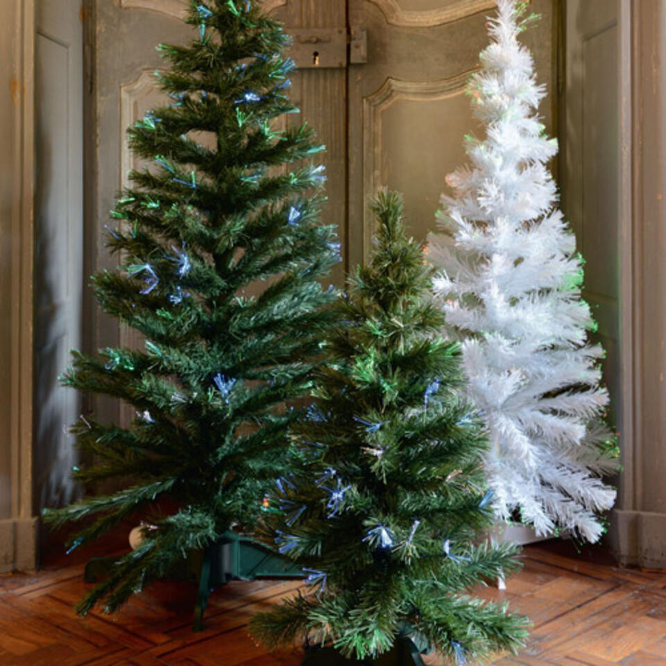 Árbol de Navidad con luces multicolores integradas