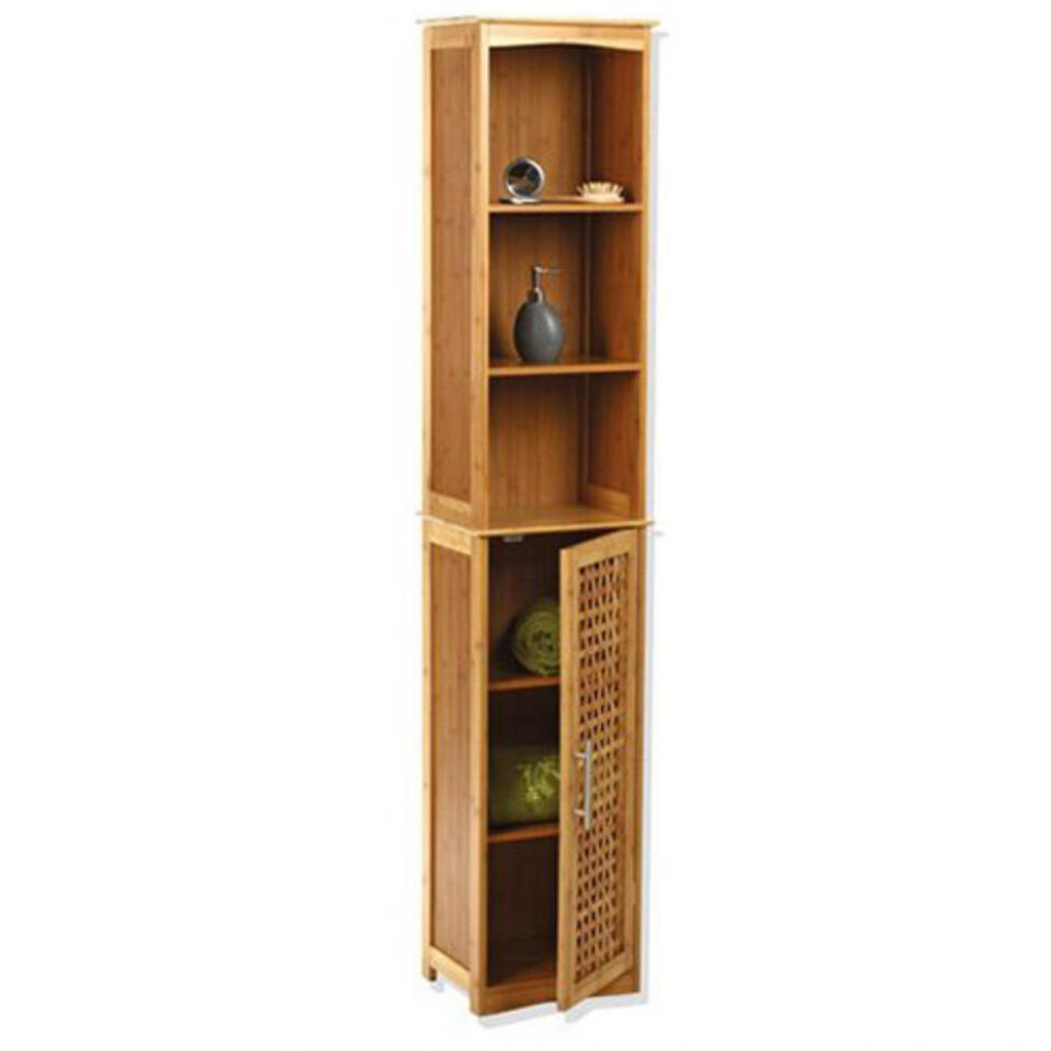 columna de baño de madera