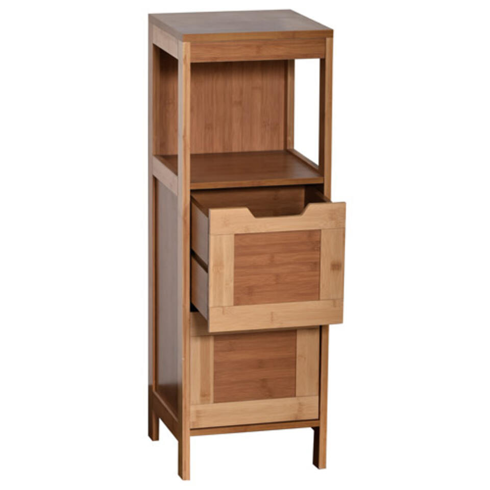 mueble de baño en madera para ordenar