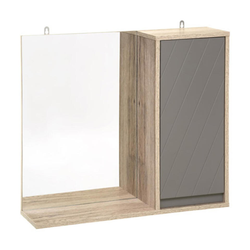 mueble de baño para ordenar con espejo