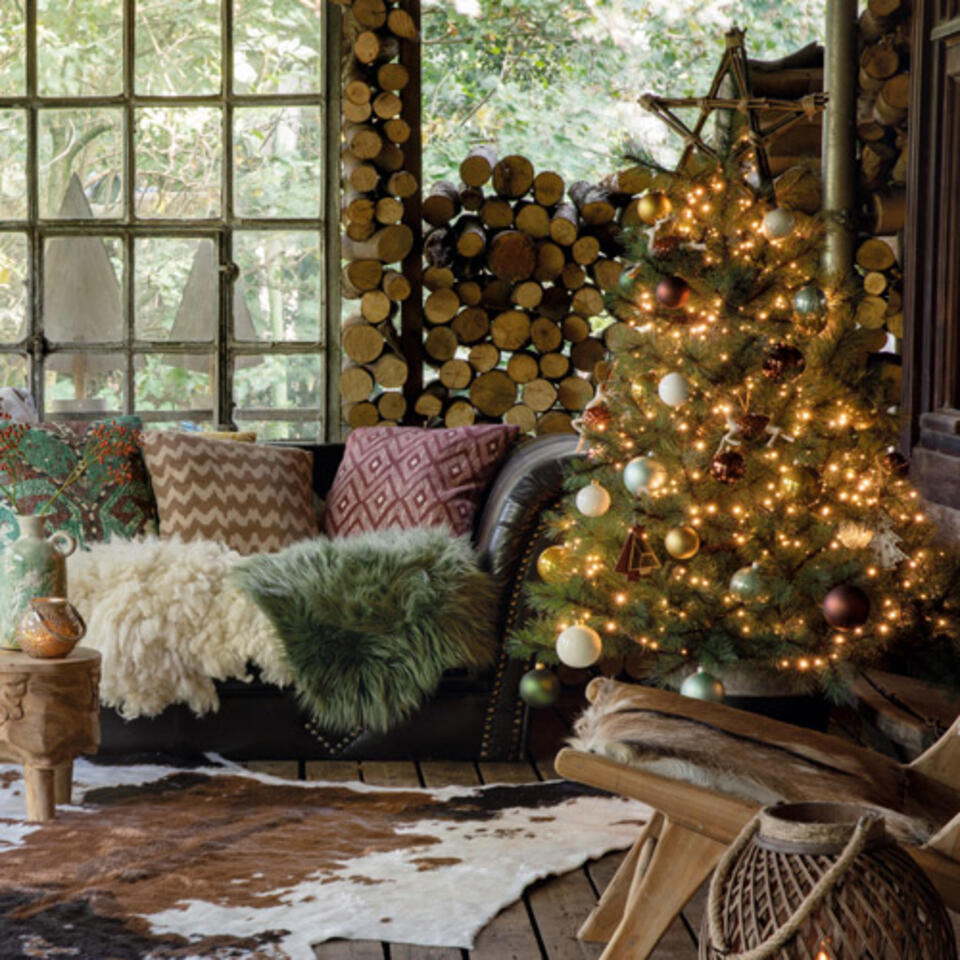 arbol de navidad estilo natural