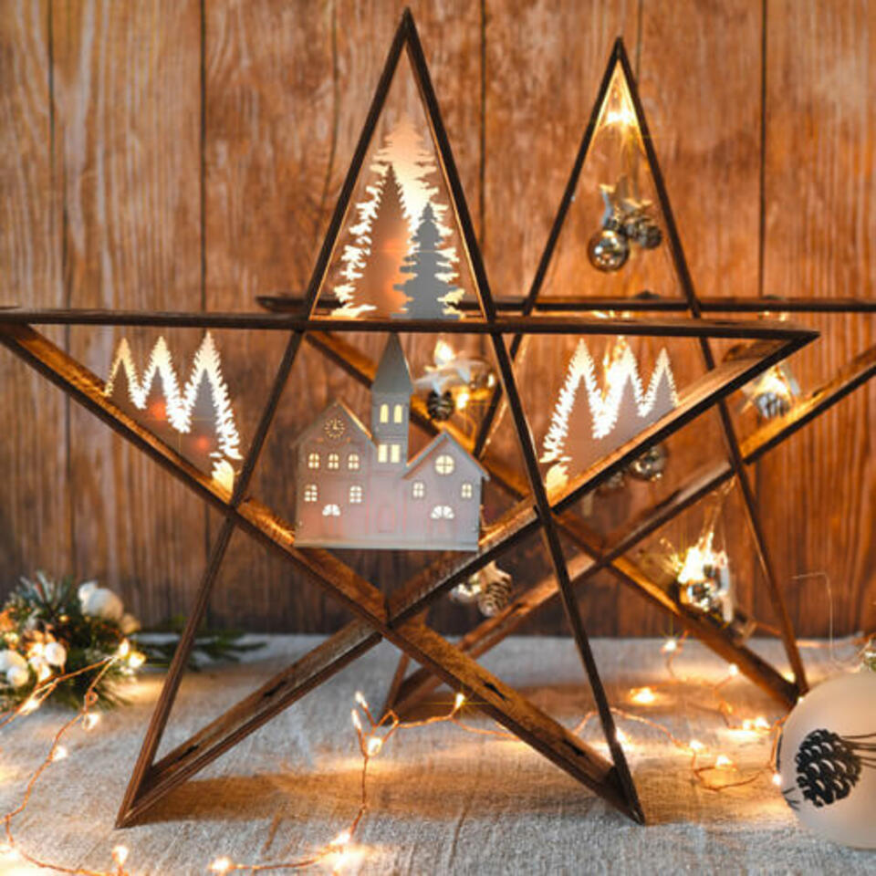 estrella de navidad luminosa