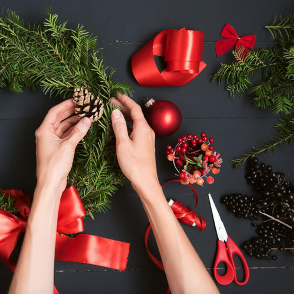 corona de navidad para hacer por ti mismo