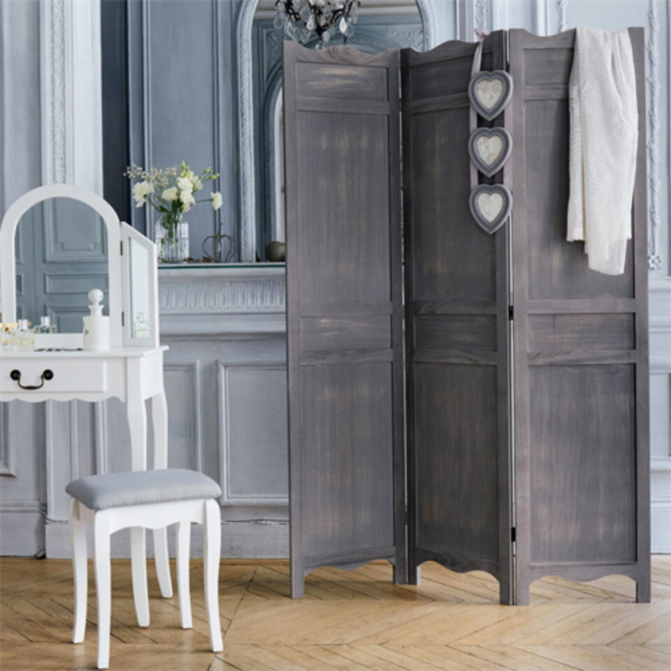 biombo madera gris