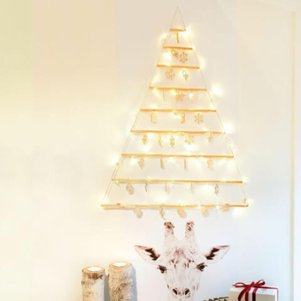 arbol luminoso de madera