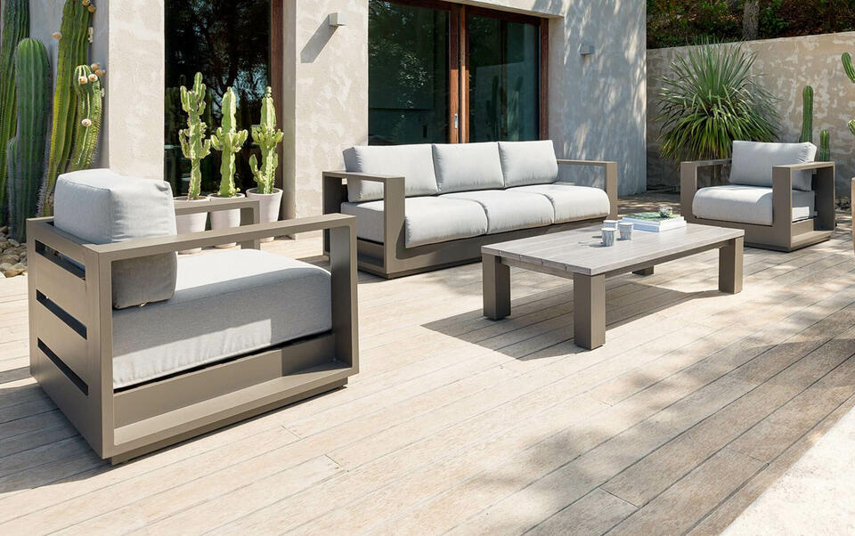 conjunto de jardin moderno