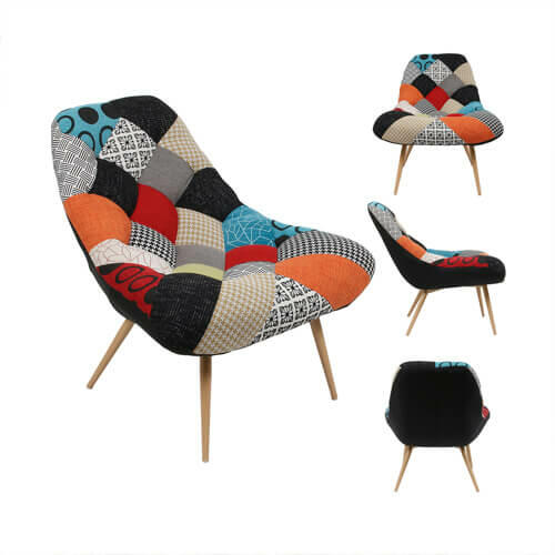 sillón patchwork