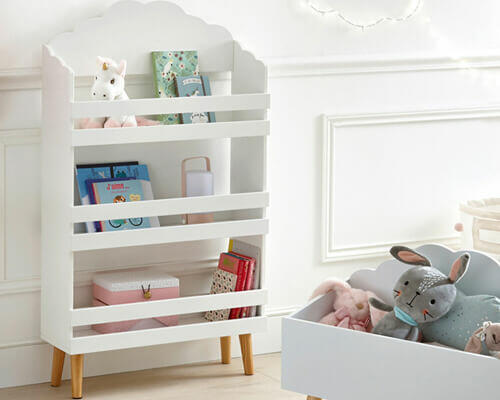 librería infantil blanca