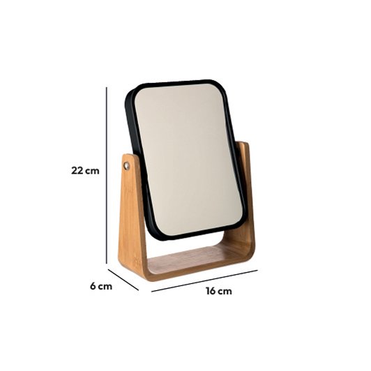 Espejo reclinable Natureo Negro 5