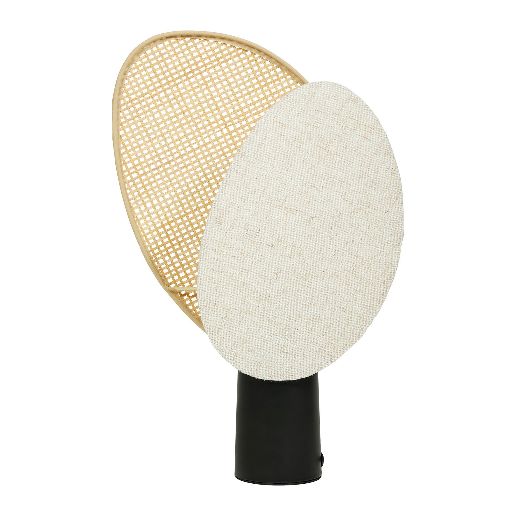 Lámpara de mesa en ratán  modelo pequeño Almeria Beige