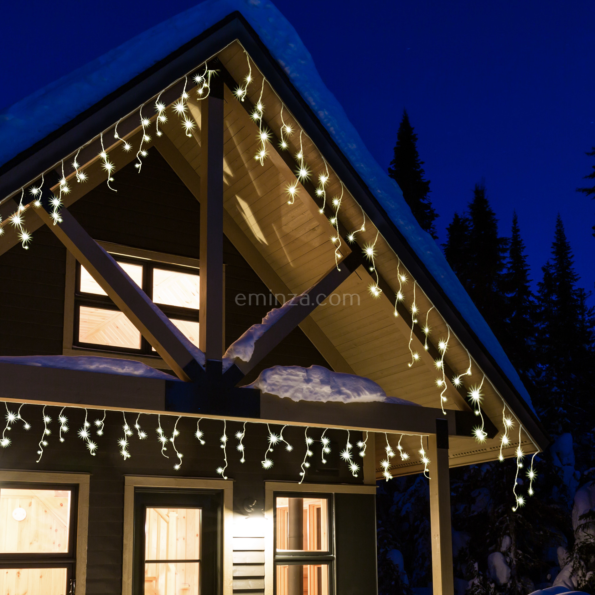Estalactitas de luces Stars 20 m Blanco cálido 490 LED CB 1