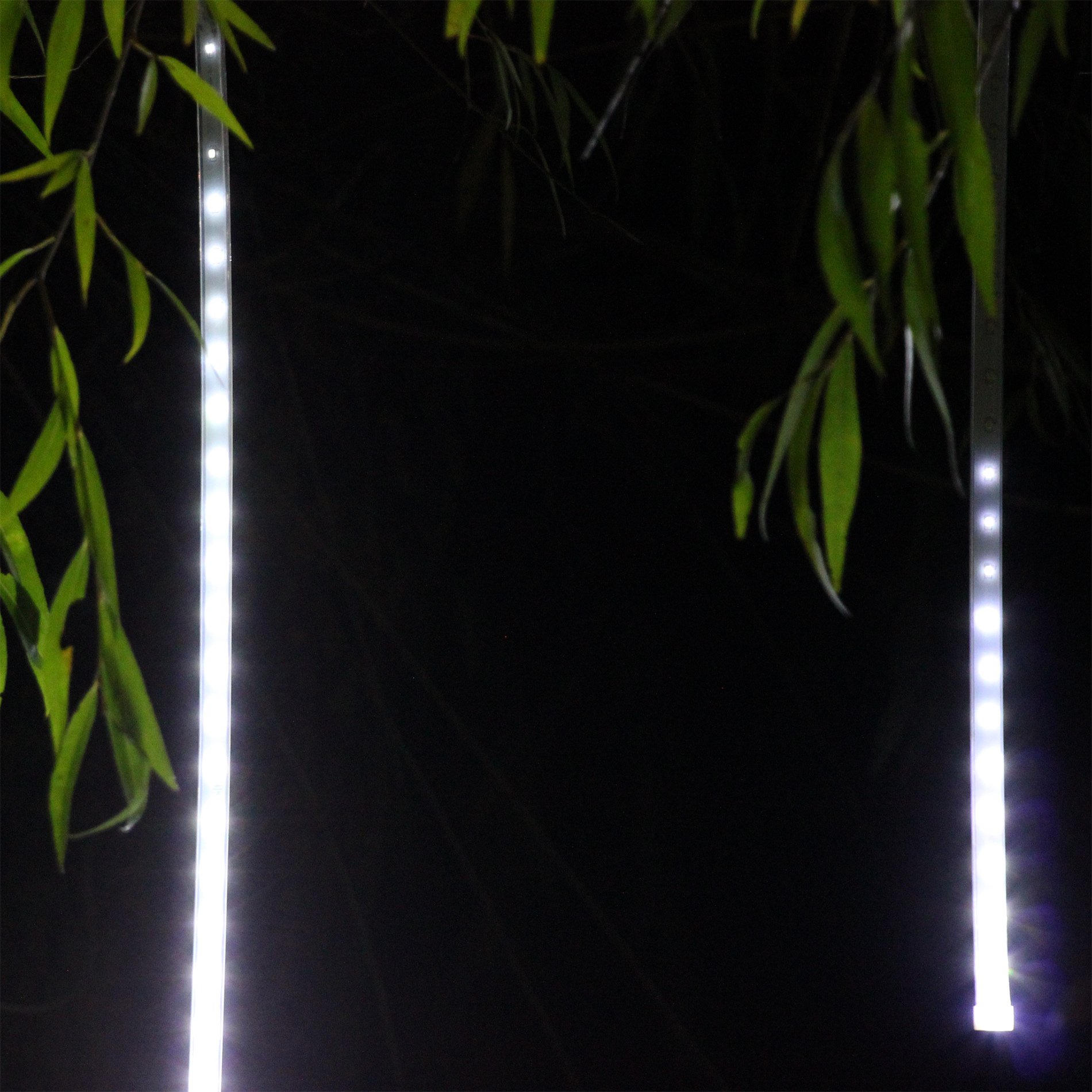 Estalactitas de luces 6 m Cubitos de hielo desfile Blanco frío 210 LED 2