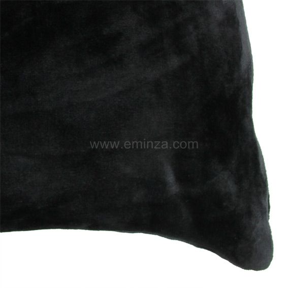 Funda para cojín polar (40 cm) Doudou Negro 2