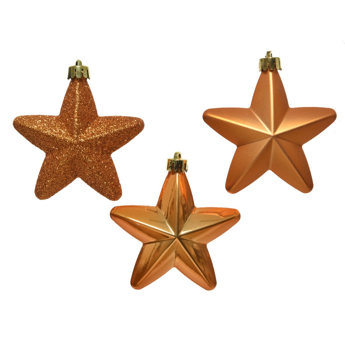 Lote de 6 estrellas de Navidad Alpine Ambar 1