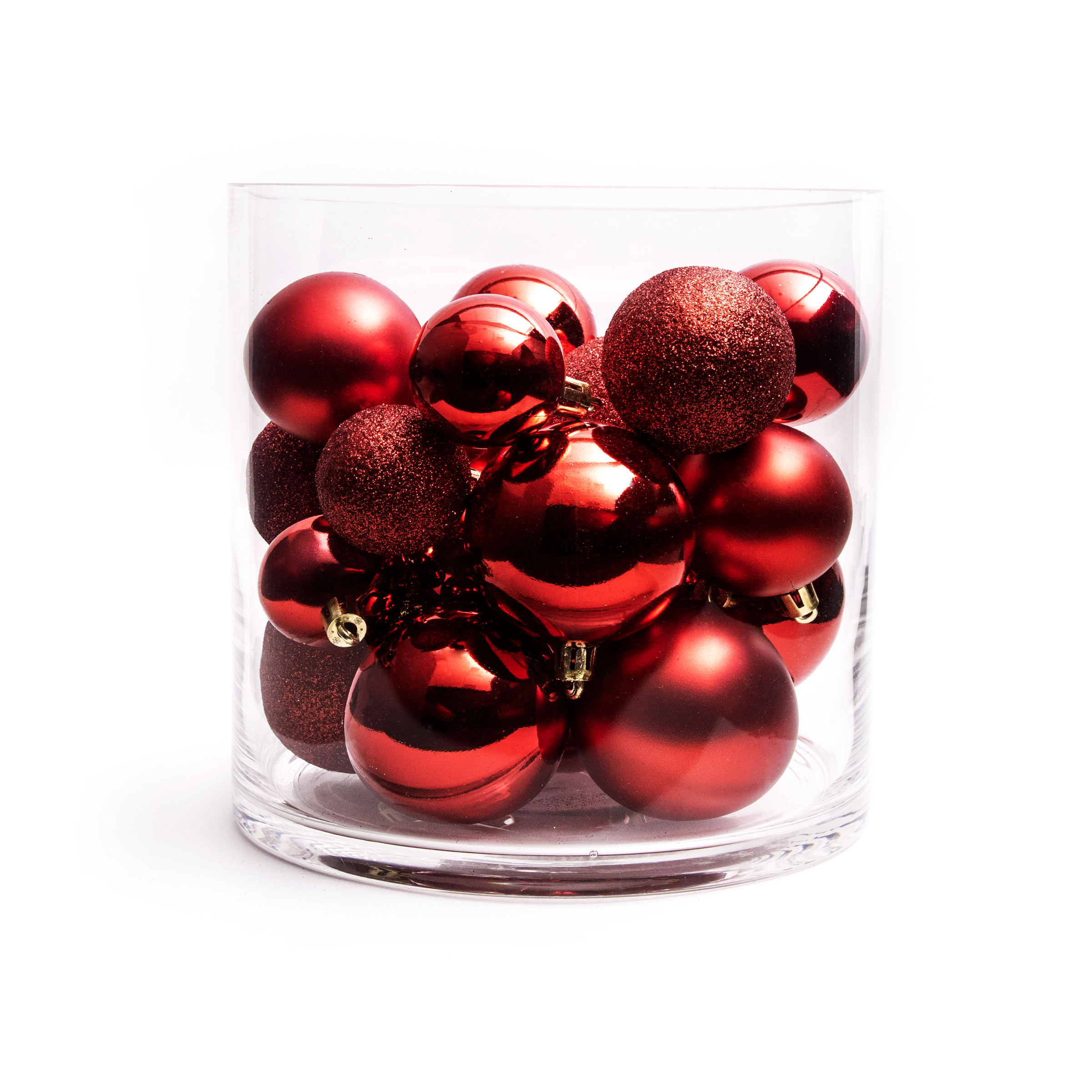Lote de 30 bolas de Navidad  surtido New Alpine Rojo 1