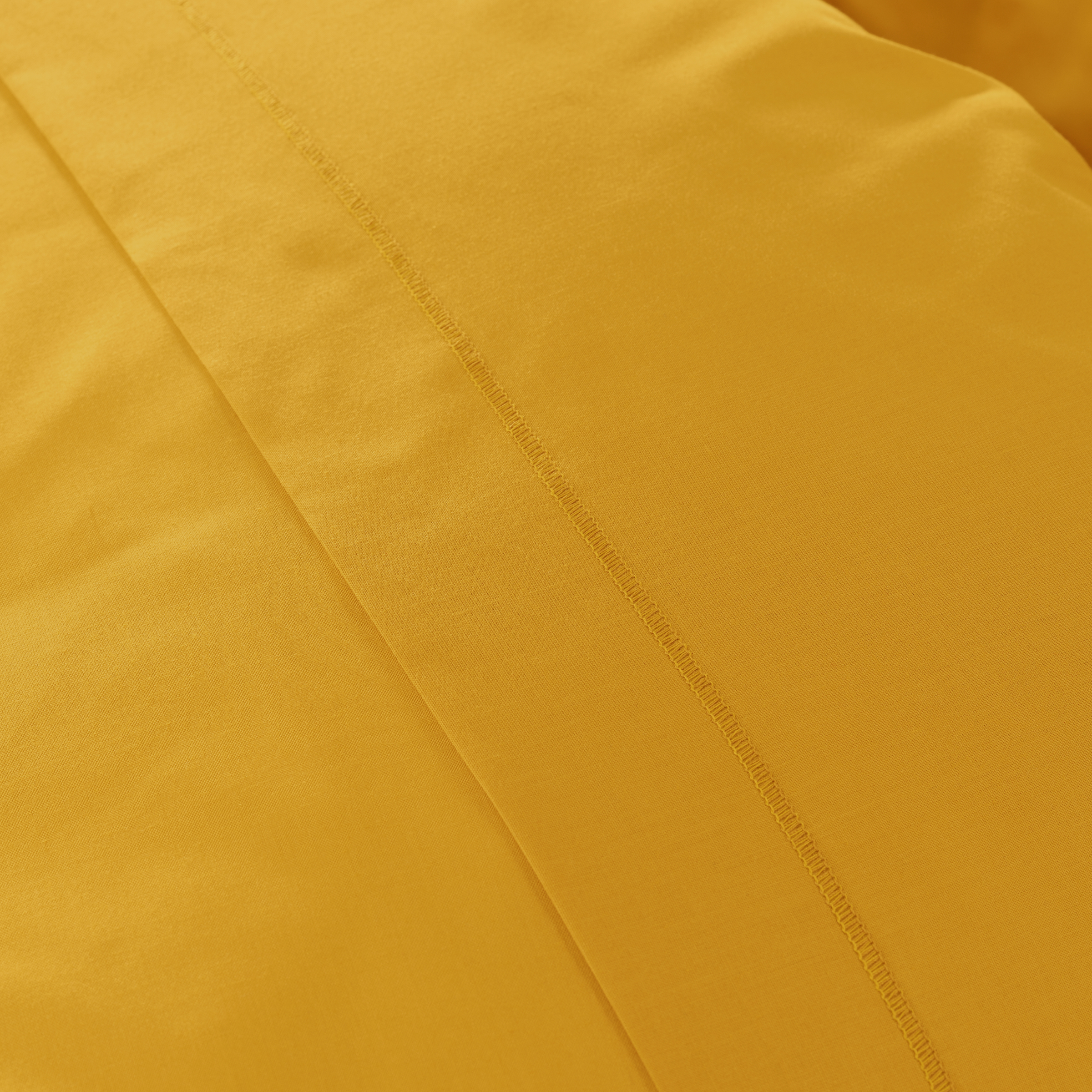 Funda nórdica de algodón percal (140 cm) Cali Amarillo mostaza